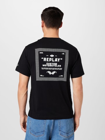 REPLAY T-Shirt in Schwarz