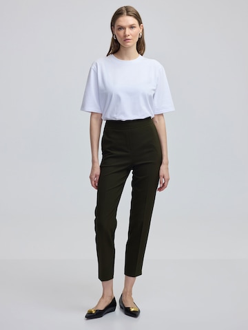 Ipekyol Regular Trousers with creases in Green