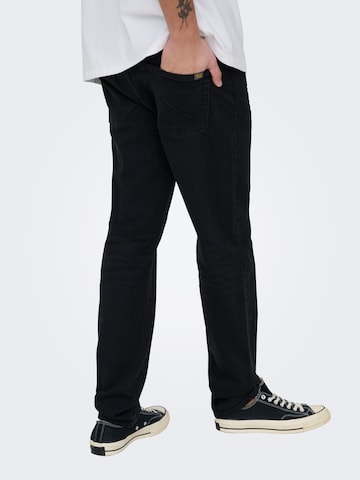 Only & Sons Regular Jeans 'ONSWeft' in Zwart