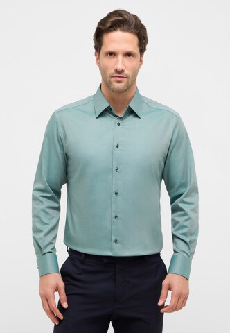 ETERNA Regular fit Business shirt in Green: front