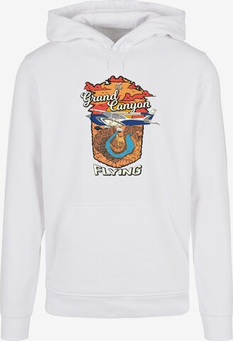 Sweat-shirt 'Grand Canyon Flying' F4NT4STIC en blanc : devant