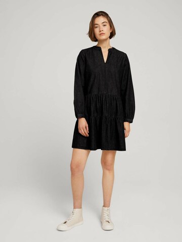 TOM TAILOR DENIM Shirt Dress in Black