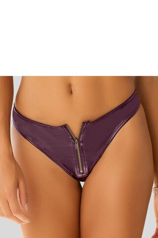 Slip PETITE FLEUR GOLD en violet : devant