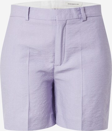 DRYKORN Regular Trousers with creases 'Affair' in Purple: front