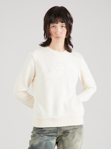 GANT Sweatshirt in Weiß: Vorderseite