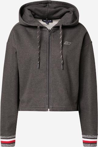 TOMMY HILFIGER Zip-Up Hoodie in Grey: front