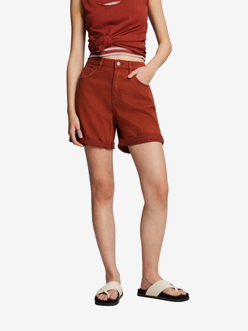 ESPRIT Regular Broek in Rood