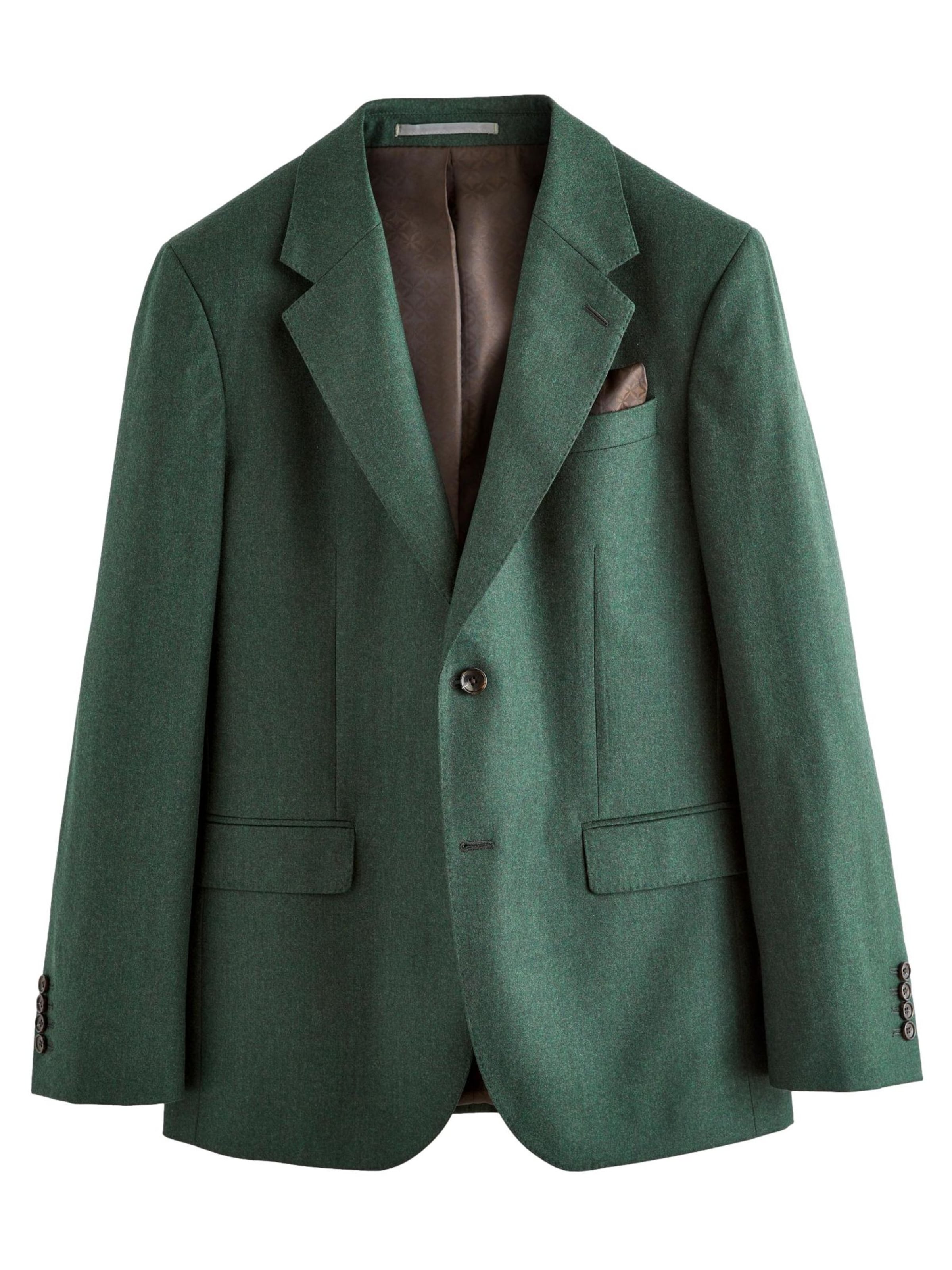 Next Slim Fit Sakko in Grün: Vorderseite