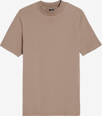 T-Shirt Bershka en marron : devant