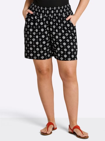 regular Pantaloni di SHEEGO in nero: frontale