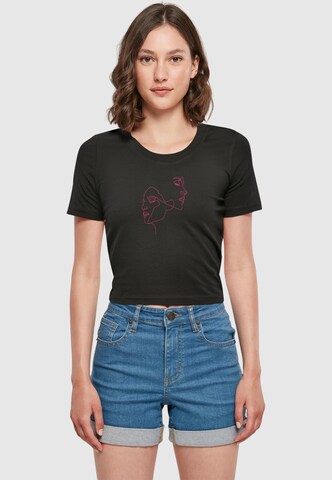 Mister Tee Shirt 'Ladies One Line' in Zwart: voorkant