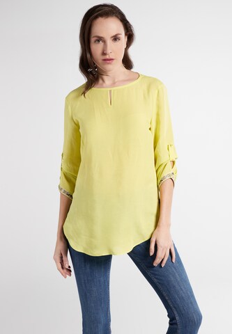 ETERNA Blouse in Geel: voorkant