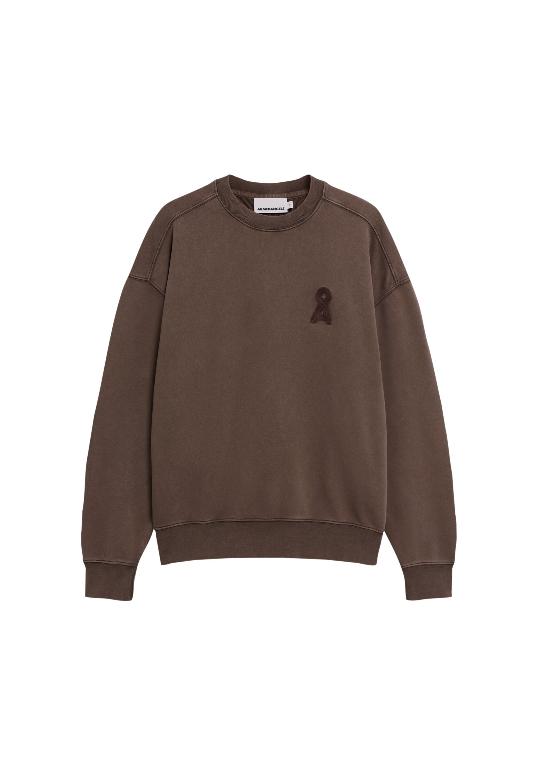 ARMEDANGELS Sweatshirt in Bruin: voorkant