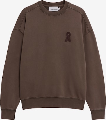 Sweat-shirt ARMEDANGELS en marron : devant