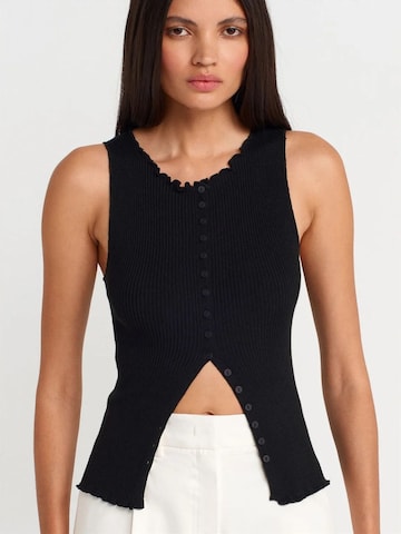 Dilvin Knit Cardigan 'Strickjacken' in Black: front
