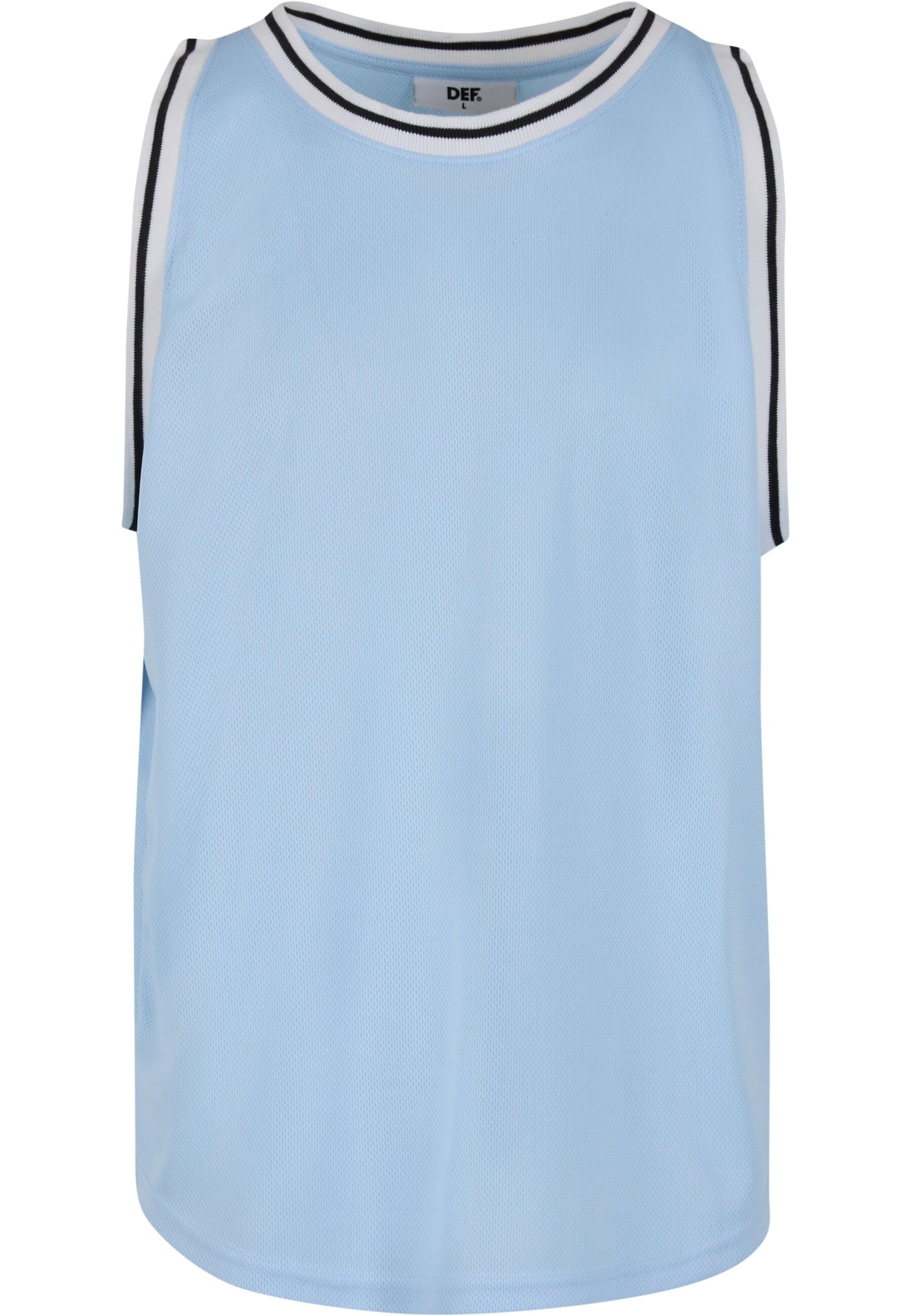 T-Shirt DEF en bleu : devant