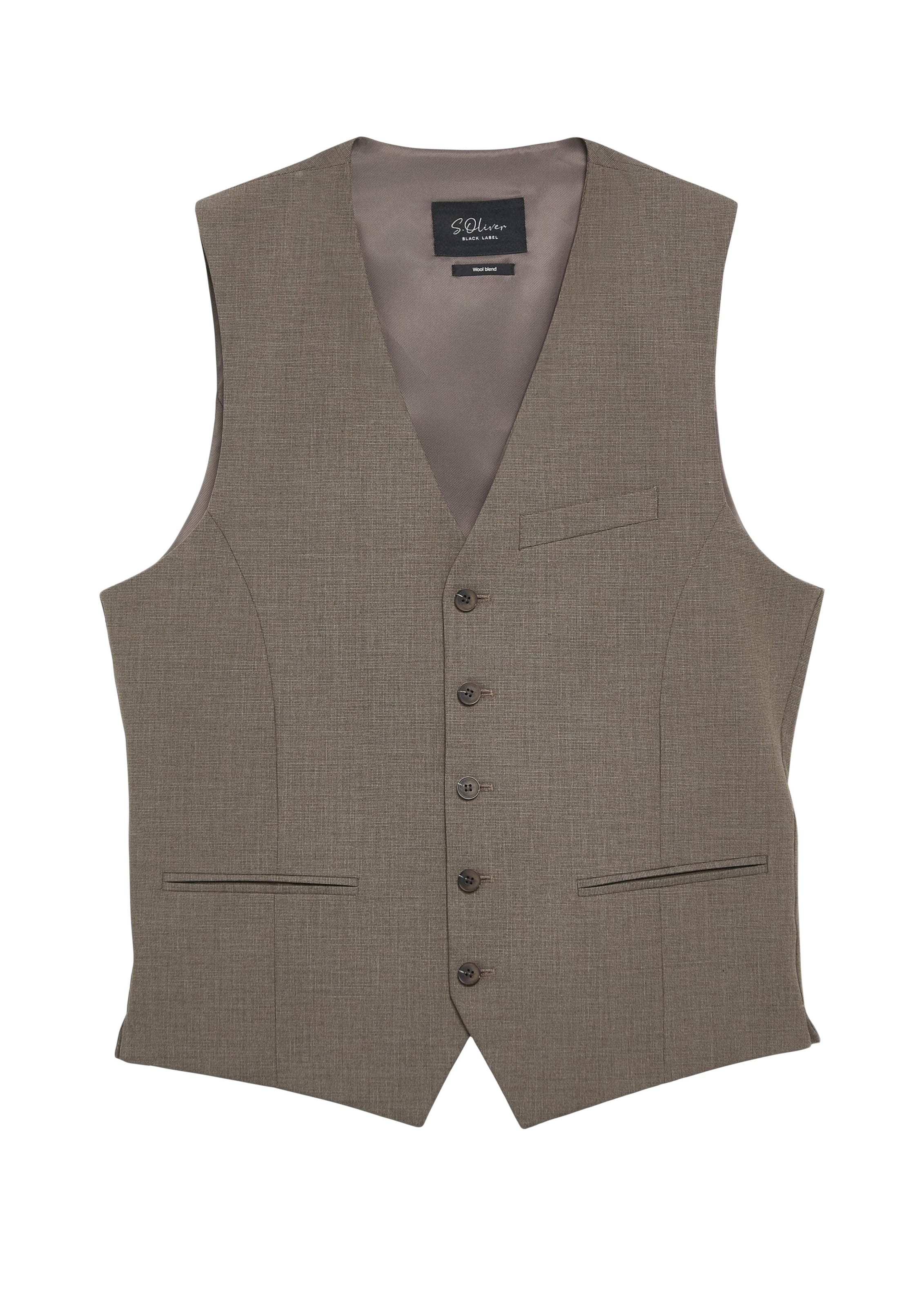 s.Oliver Suit Vest 'Ultimate' in Brown: front