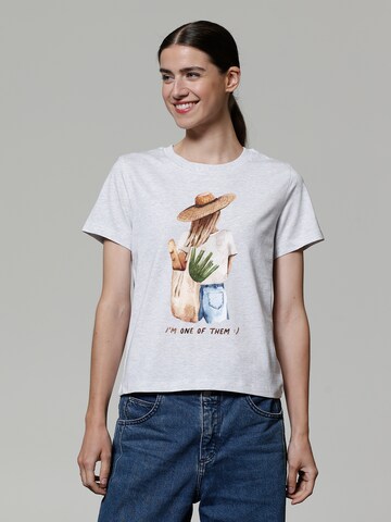 T-shirt Watapparel en gris : devant