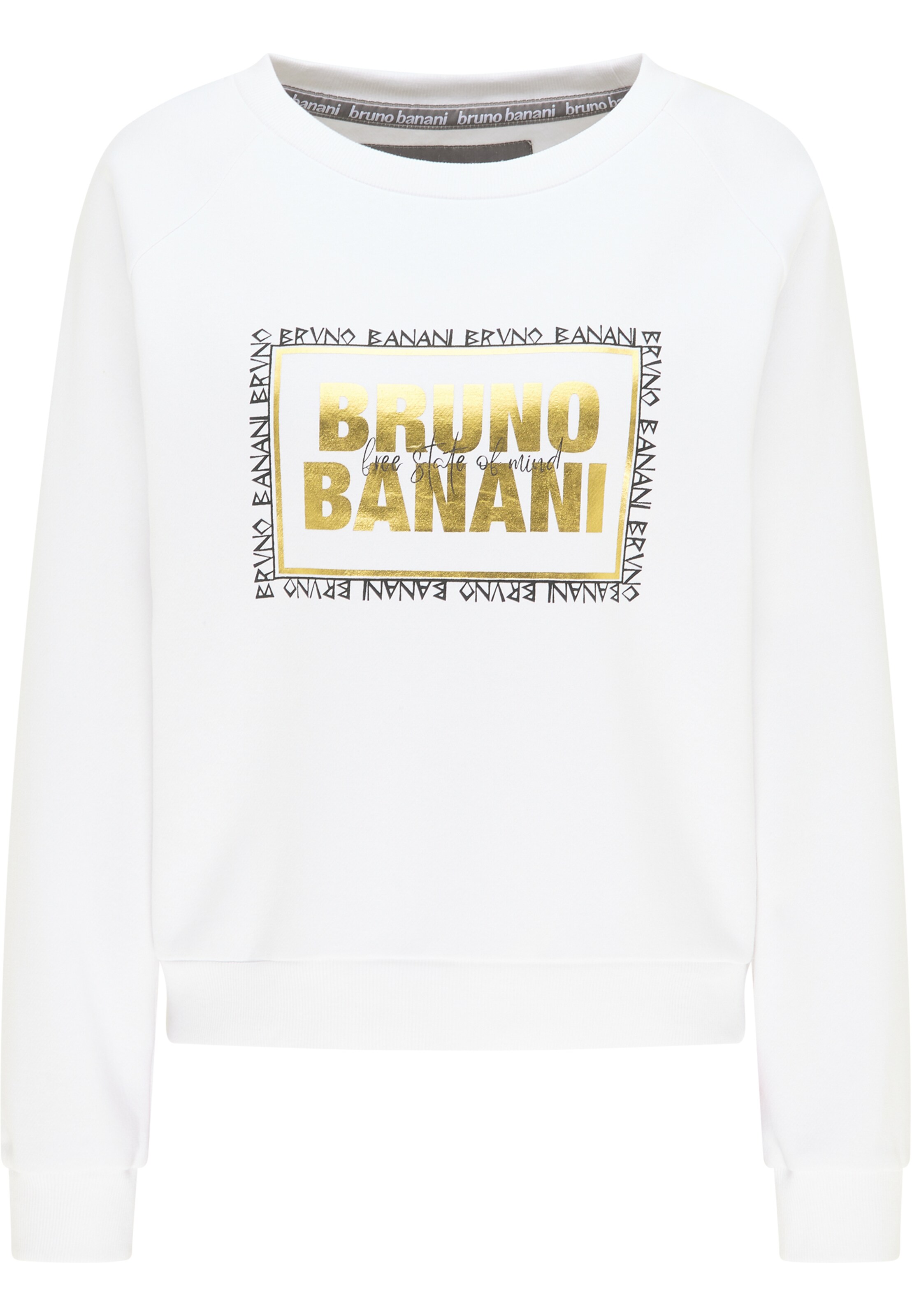 Sweat-shirt 'Alexader' Bruno Banani en blanc : devant