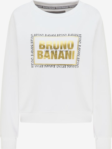 BRUNO BANANI Sweatshirt 'Alexader' in Wit: voorkant