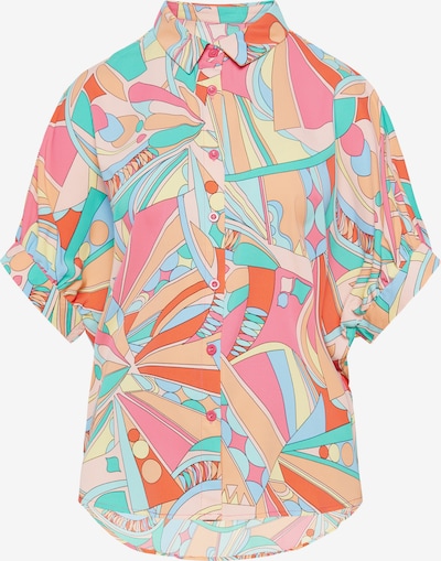 Palaidinė 'Fashion Look' iš FELIPA, spalva – turkio spalva / pastelinė geltona / oranžinė / rožinė, Prekių apžvalga