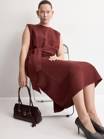 MANGO Jurk 'Panuelo' in Rood