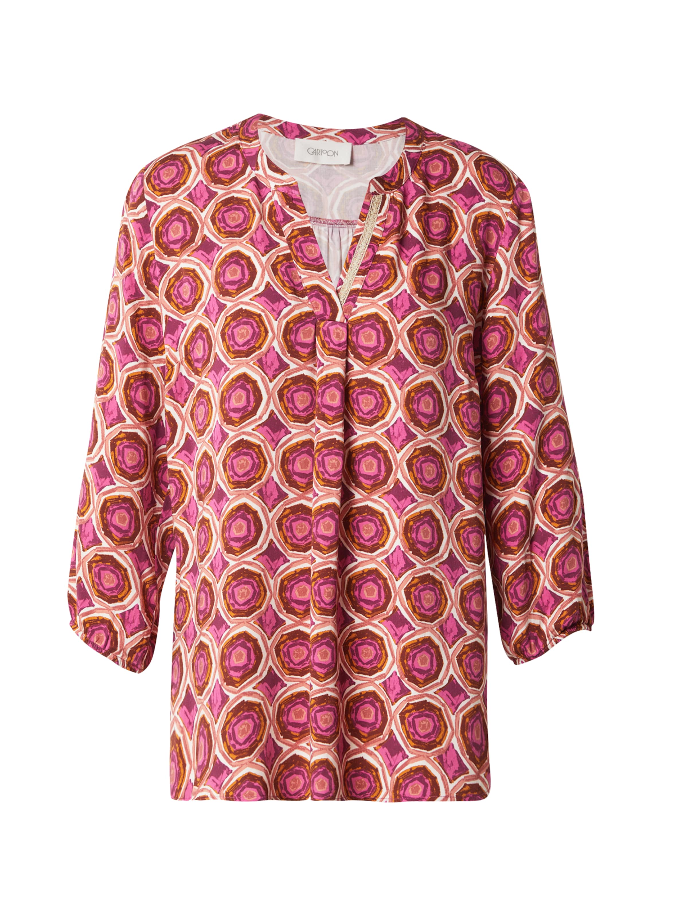 Cartoon Blouse in Pink: front