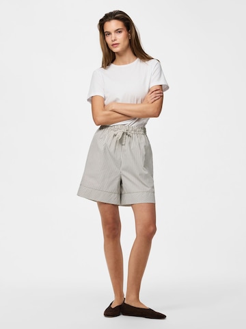 PIECES Loosefit Shorts 'PCEmmy' in Beige