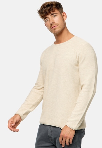 INDICODE JEANS Pullover 'Loakim' in Weiß