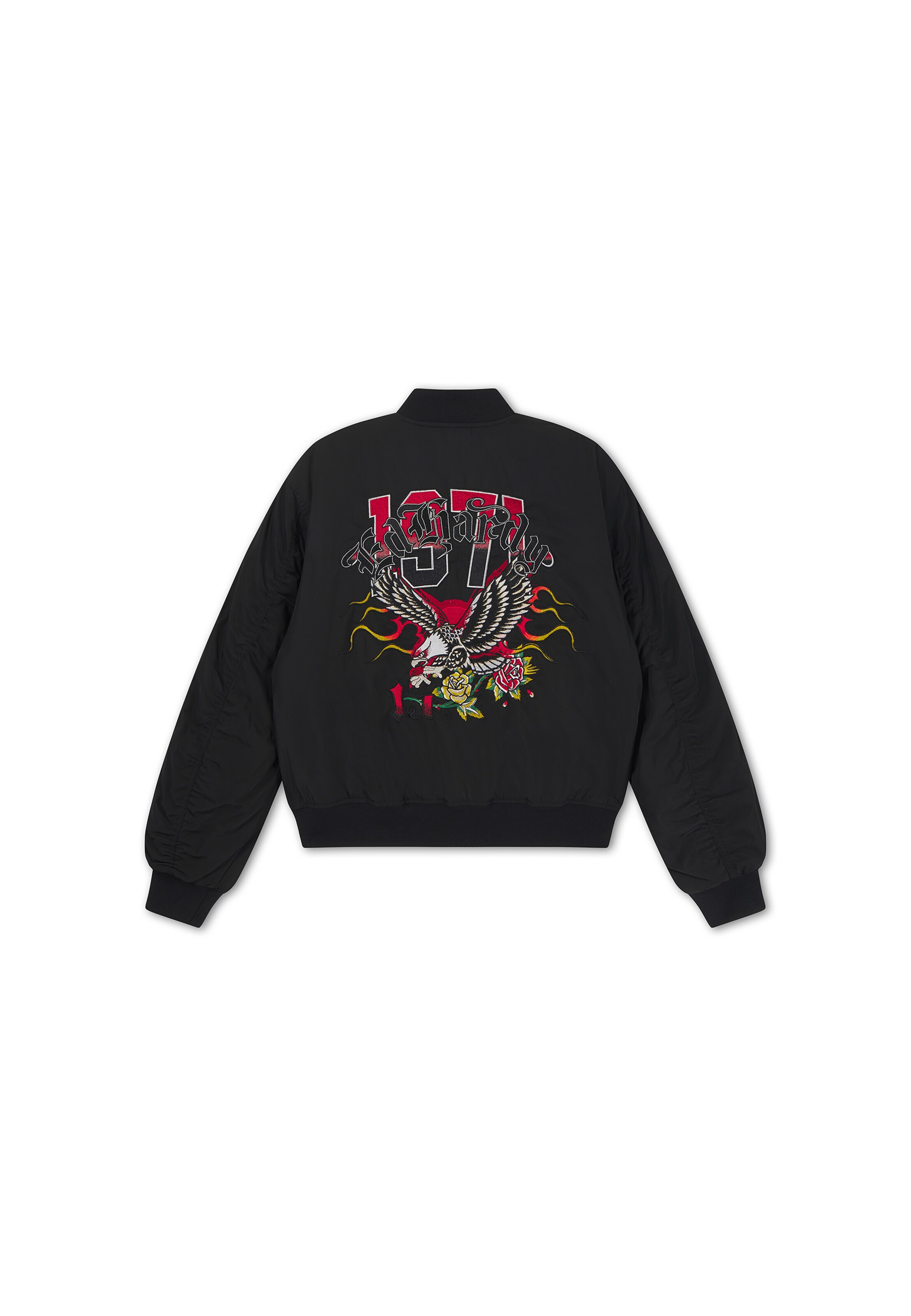 Ed Hardy Between-Season Jacket 'Gothic Flaming Eagle' in Black