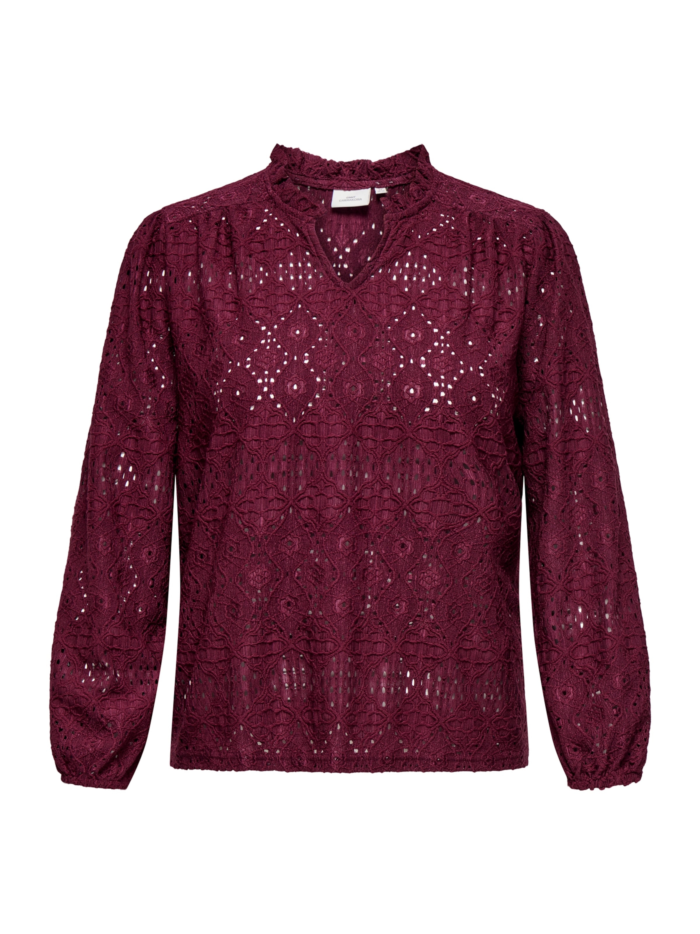 ONLY Carmakoma Bluzka 'CARLUZIA' w kolorze czerwony: przód