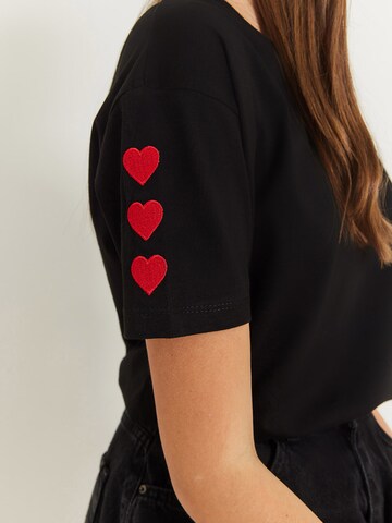 juoda Bianco Lucci Marškinėliai