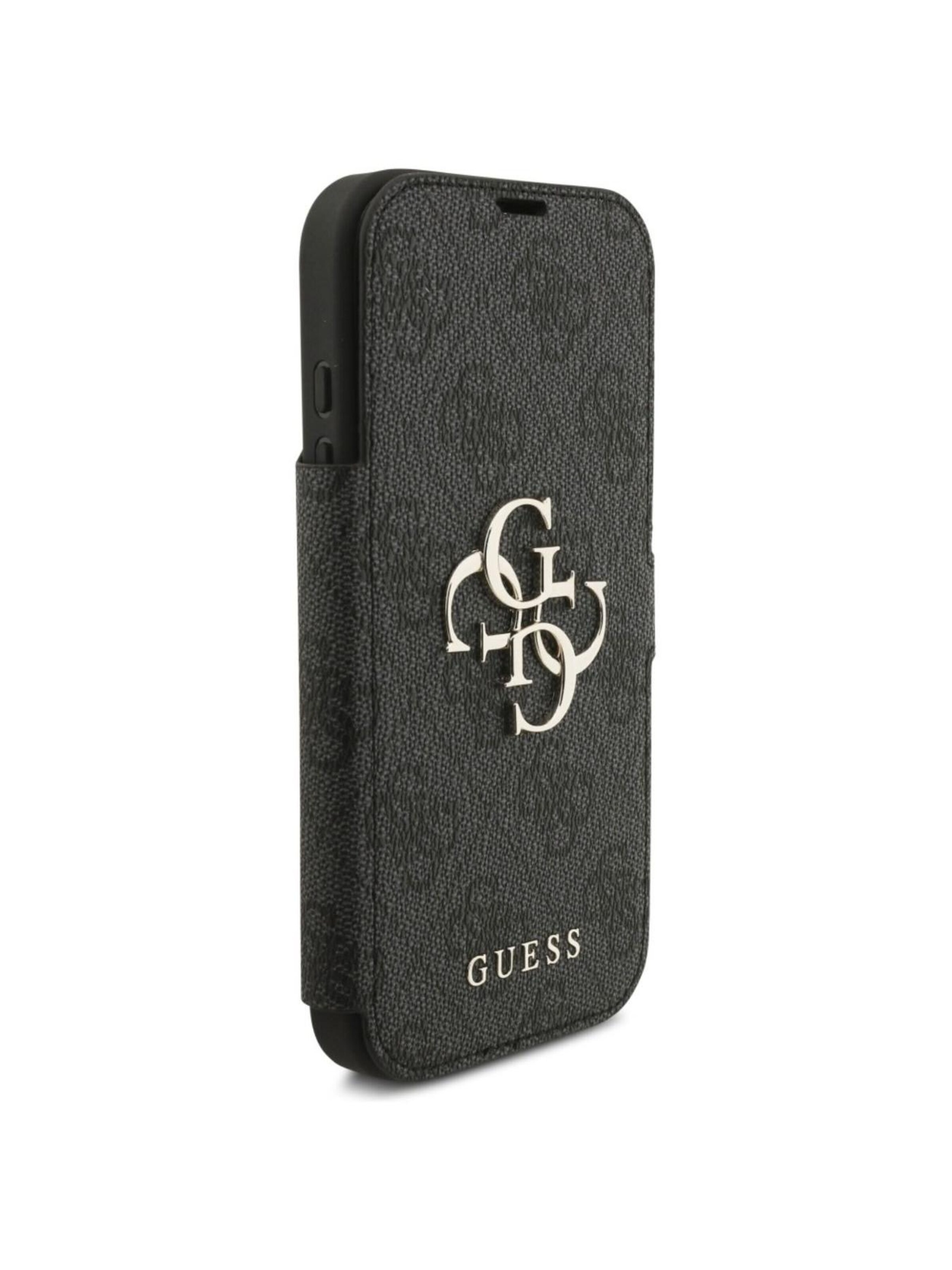 GUESS Smartphonehoesje 'Guess 4G Metal Logo for 18 Pro Max / iPhone 17 Pro Max' in Zwart