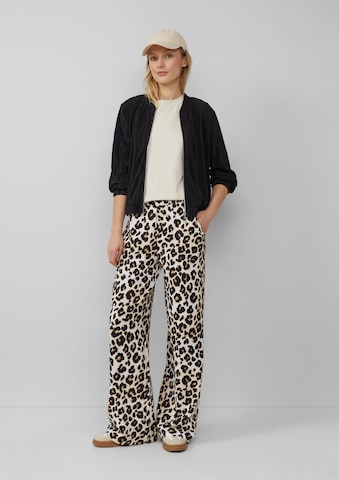 s.Oliver Wide leg Broek in Beige