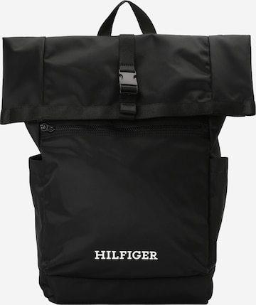 TOMMY HILFIGER Backpack in Black: front