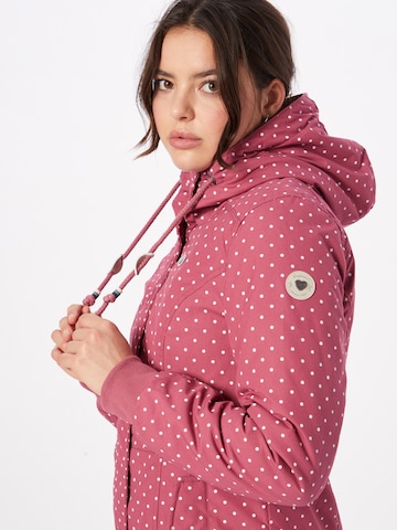 Ragwear Between-Season Jacket 'DANKA' in Pink