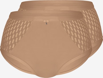 sassa Slip 'GRAPHICAL JACQUARD' in Beige: voorkant