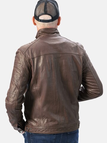 18N62 Lederjacke 'NEGascon' in Braun