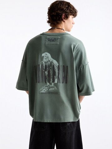 Pull&Bear T-Shirt in Grün: Vorderseite