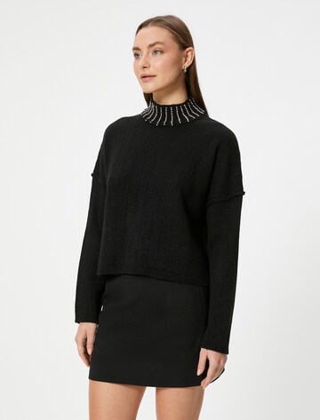 Koton Sweatshirt in Black: front