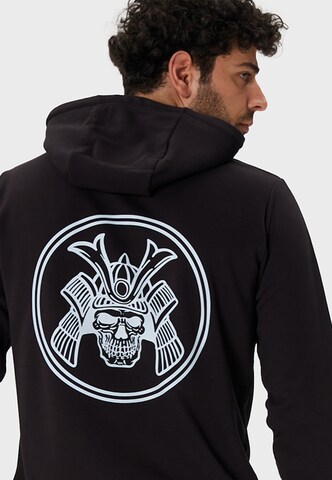 Oldskull Zip-Up Hoodie in Black