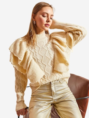 Bianco Lucci - Pullover 'Pullover' em bege