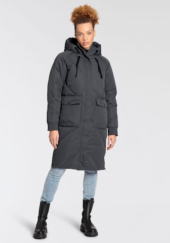 POLARINO Outdoor Coat in Grey: front