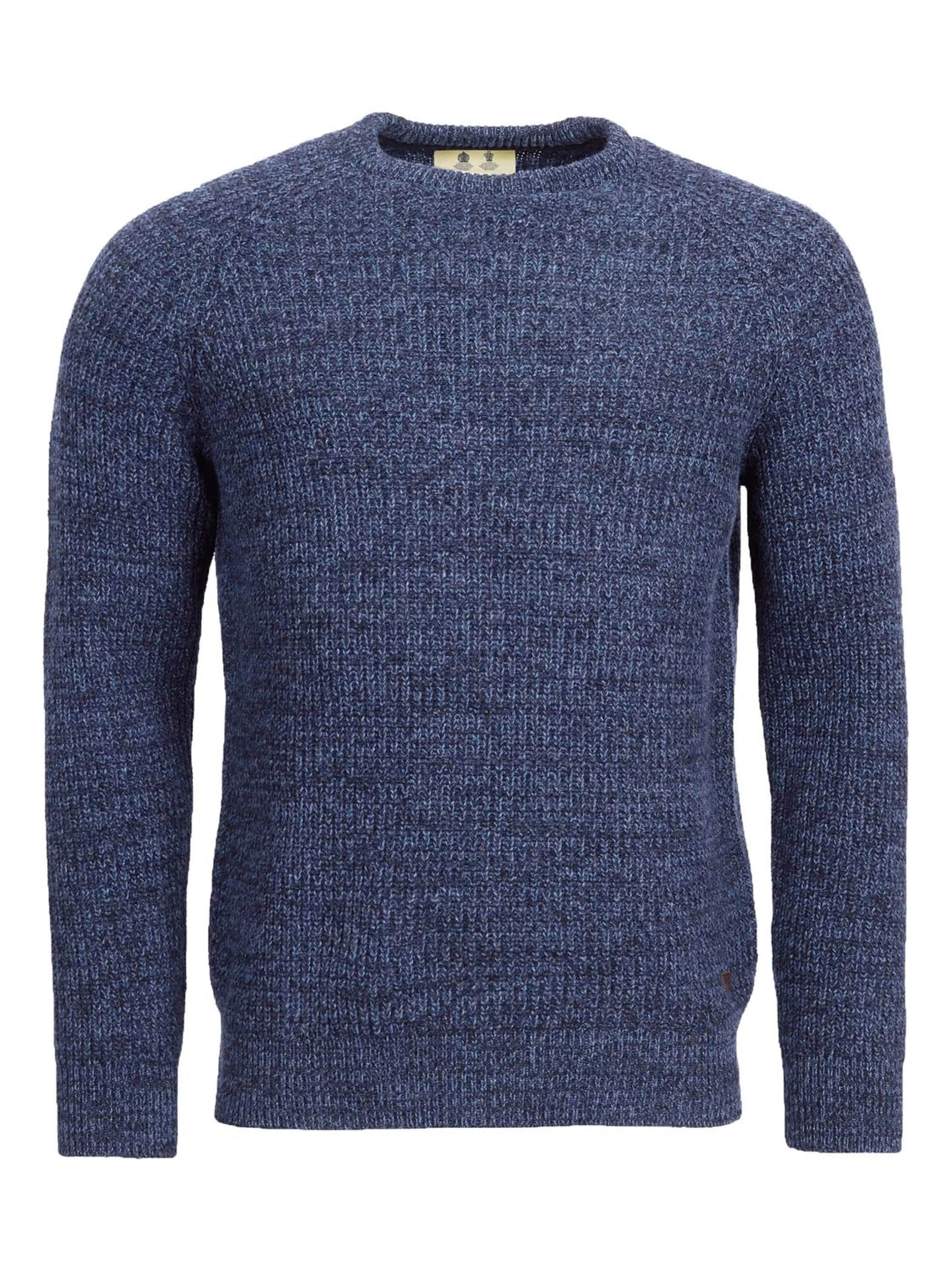 Barbour Trui in Blauw: voorkant