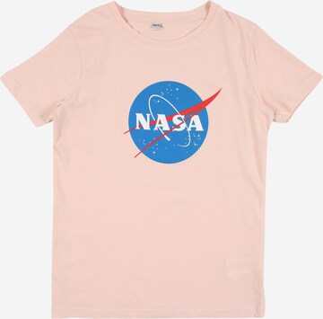 T-Shirt 'NASA Insignia' Mister Tee en rose : devant