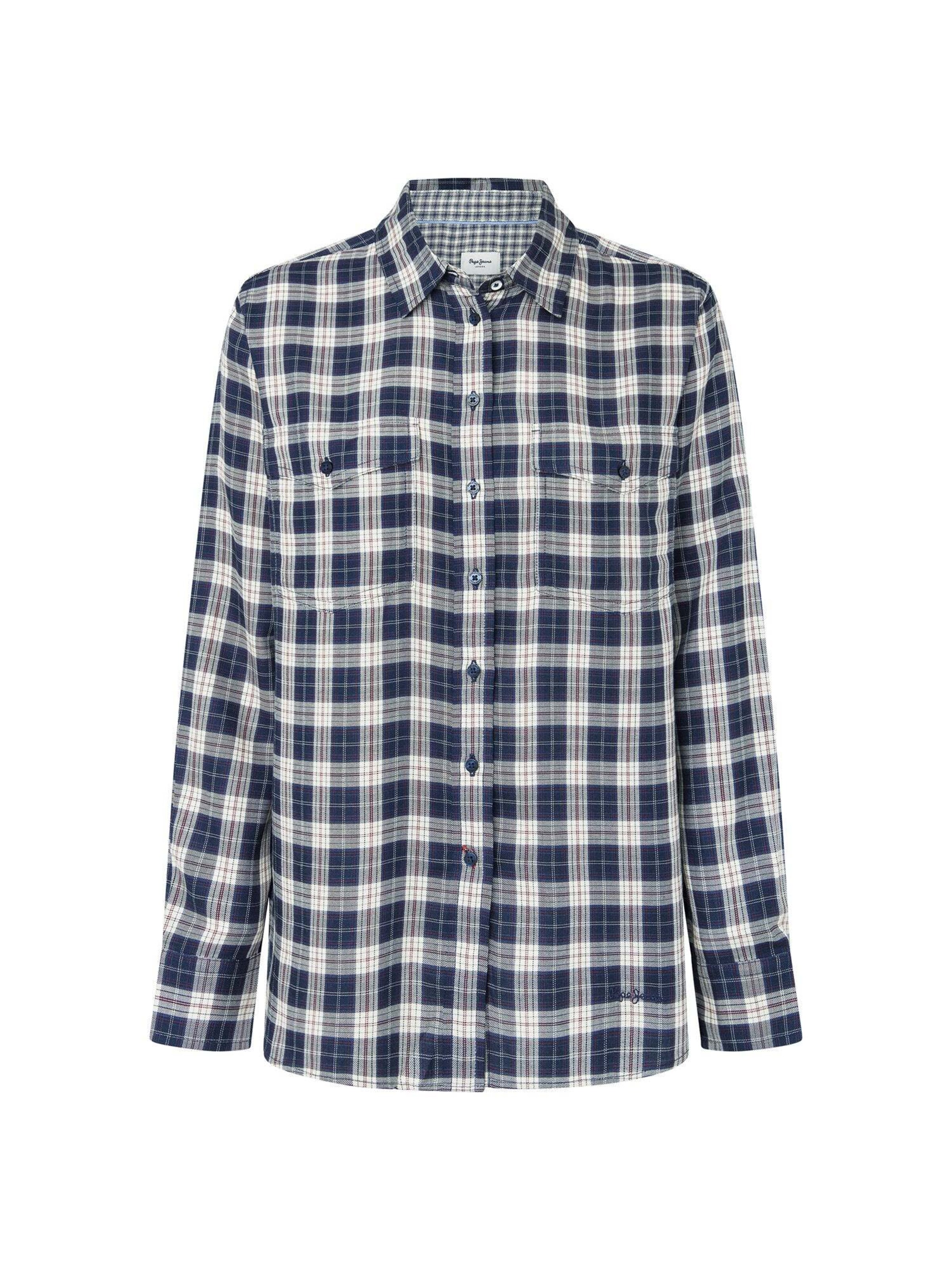 Pepe Jeans Bluse in Blau: Vorderseite