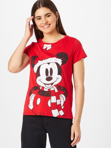 ONLY Shirt 'Disney Christmas ' in Rot: predná strana