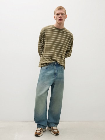Bershka Barrel Дънки в синьо