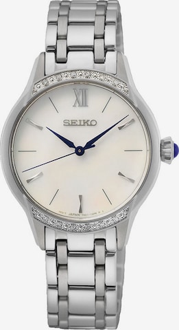 SEIKO Analoguhr in Silber: predná strana