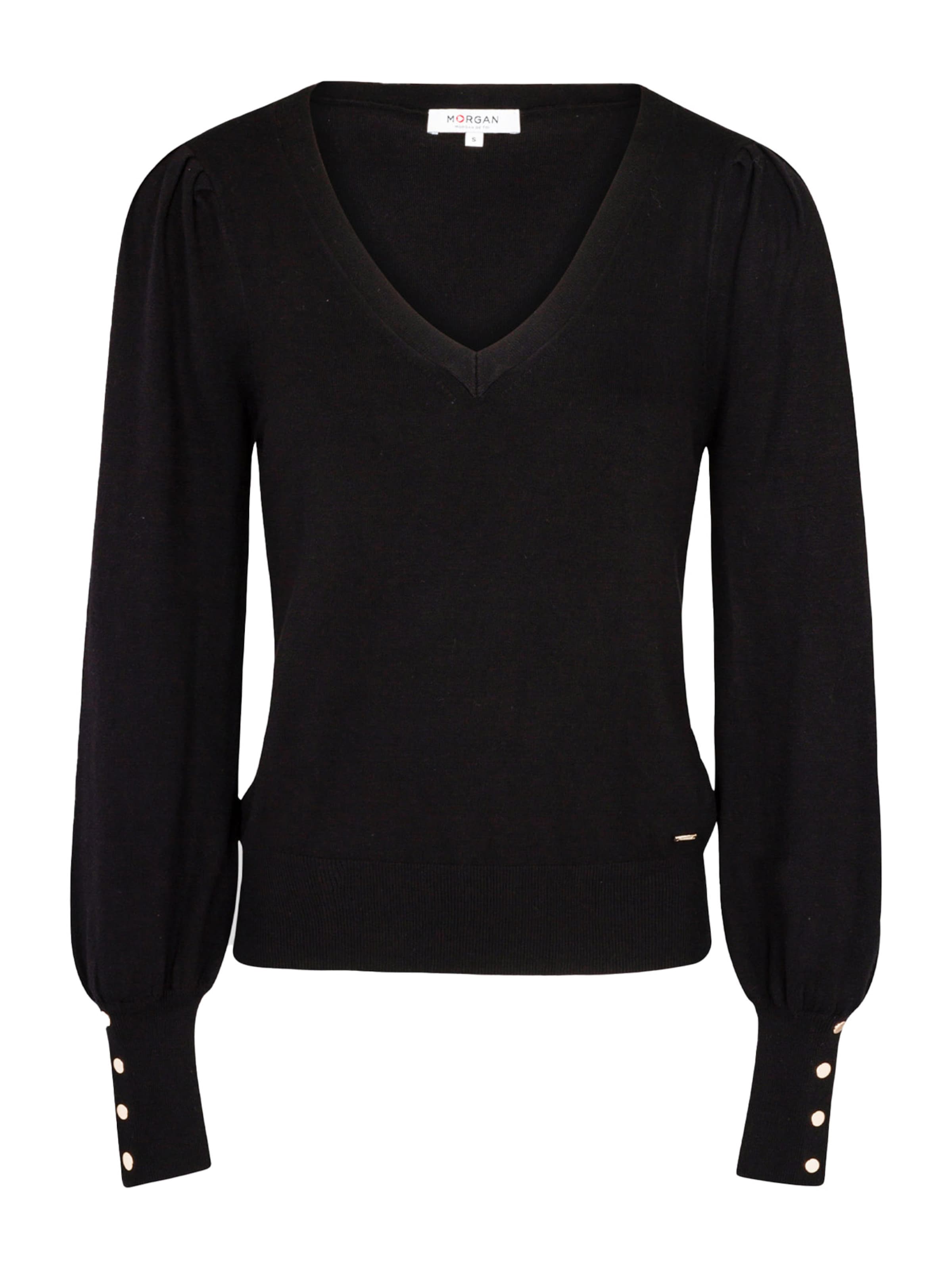 Pullover di Morgan in nero: frontale